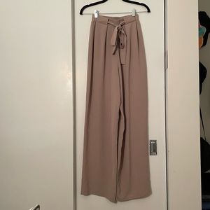 Zara High-Rise Elastic Wide Leg Pants sz S